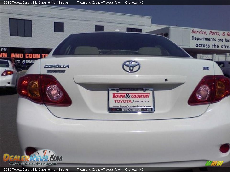 2010 Toyota Corolla LE Super White / Bisque Photo #5