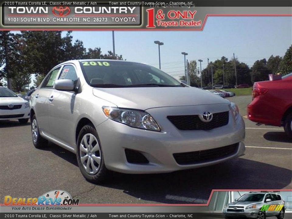 2010 Toyota Corolla LE Classic Silver Metallic / Ash Photo #1