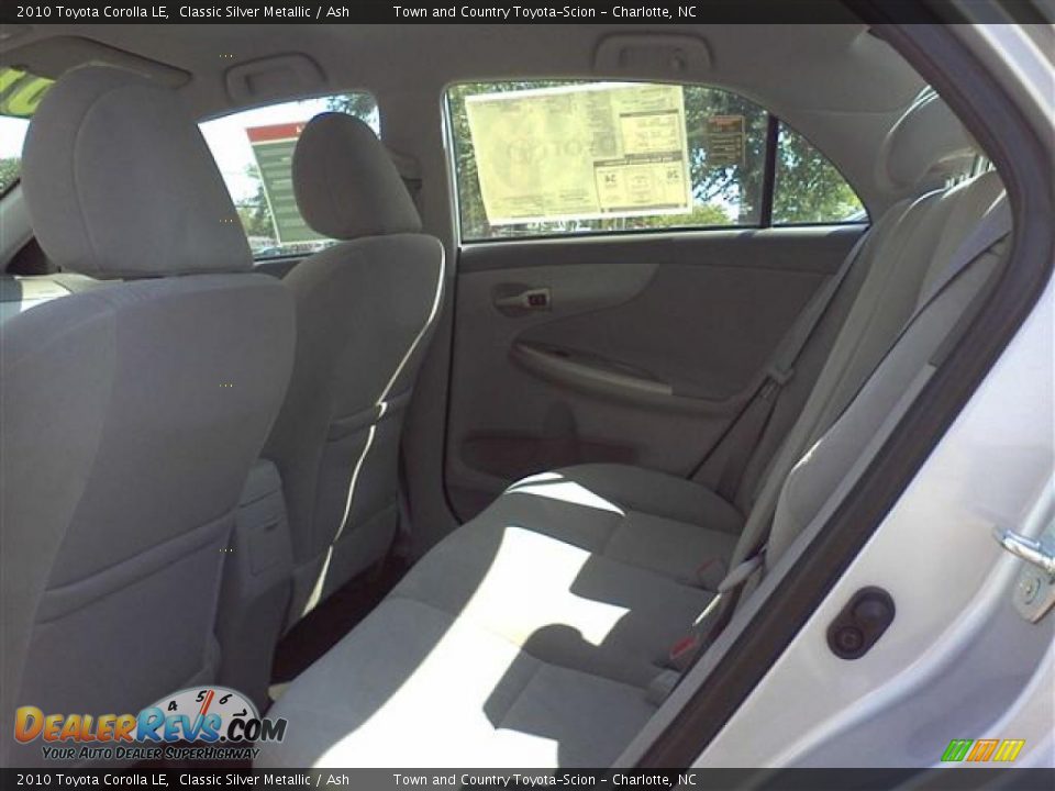 2010 Toyota Corolla LE Classic Silver Metallic / Ash Photo #7