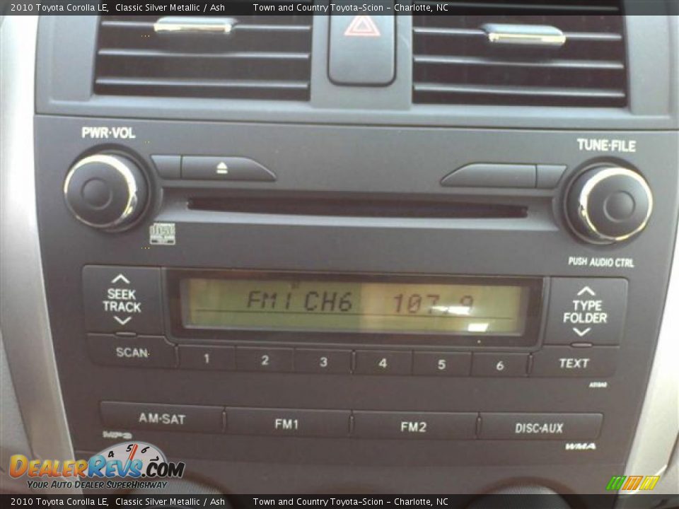 2010 Toyota Corolla LE Classic Silver Metallic / Ash Photo #8