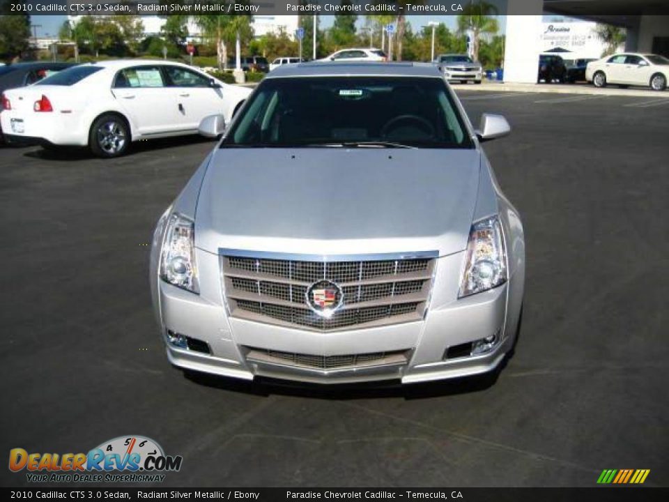 2010 Cadillac CTS 3.0 Sedan Radiant Silver Metallic / Ebony Photo #2