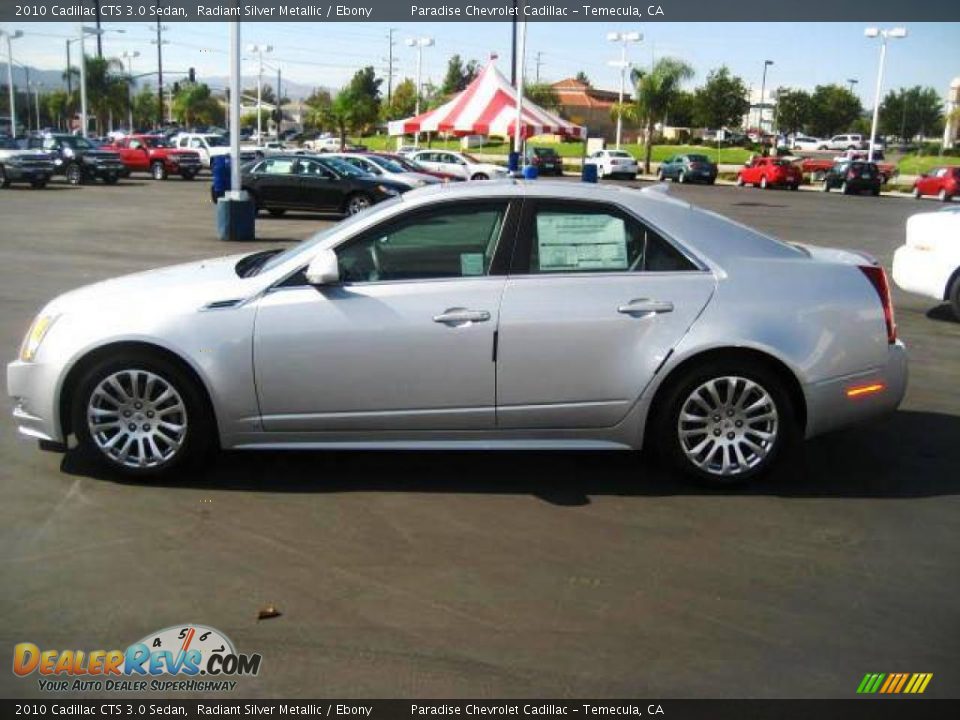 2010 Cadillac CTS 3.0 Sedan Radiant Silver Metallic / Ebony Photo #3