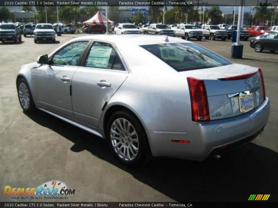 2010 Cadillac CTS 3.0 Sedan Radiant Silver Metallic / Ebony Photo #4