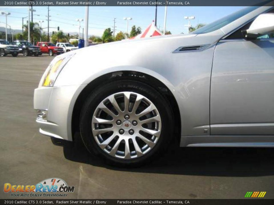 2010 Cadillac CTS 3.0 Sedan Radiant Silver Metallic / Ebony Photo #9