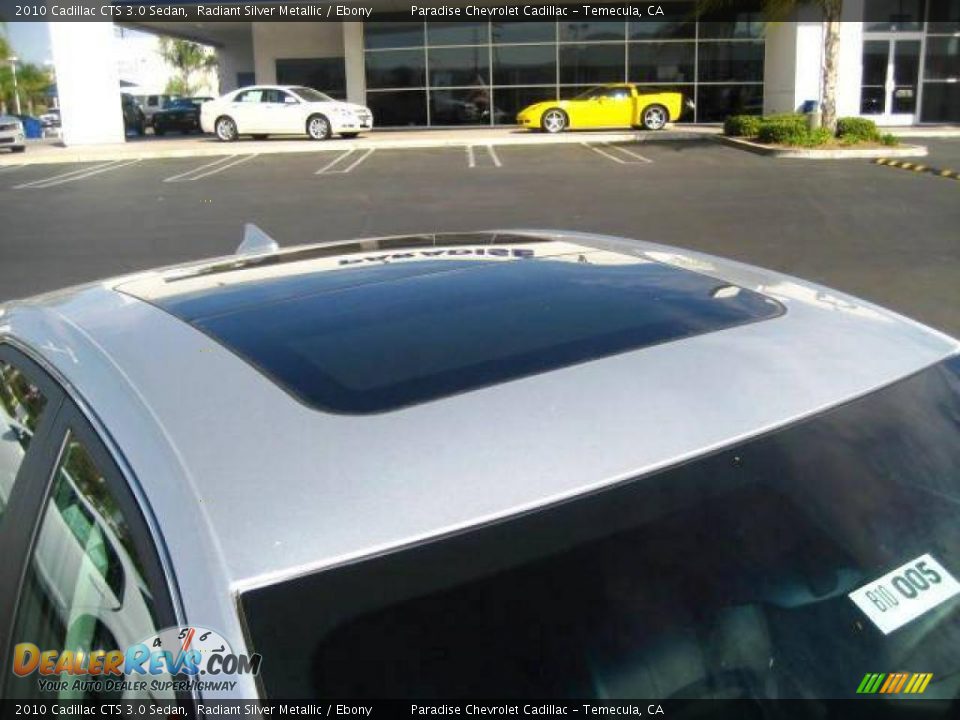 2010 Cadillac CTS 3.0 Sedan Radiant Silver Metallic / Ebony Photo #10