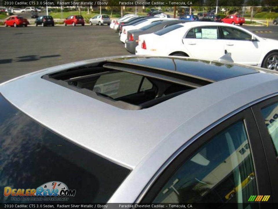 2010 Cadillac CTS 3.0 Sedan Radiant Silver Metallic / Ebony Photo #11