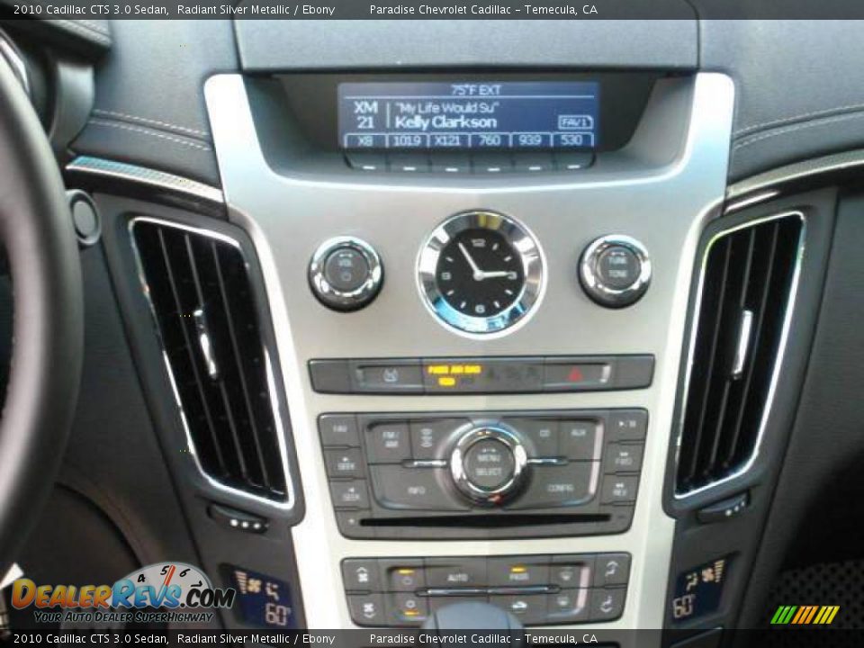 2010 Cadillac CTS 3.0 Sedan Radiant Silver Metallic / Ebony Photo #12