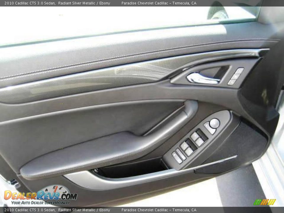 2010 Cadillac CTS 3.0 Sedan Radiant Silver Metallic / Ebony Photo #14