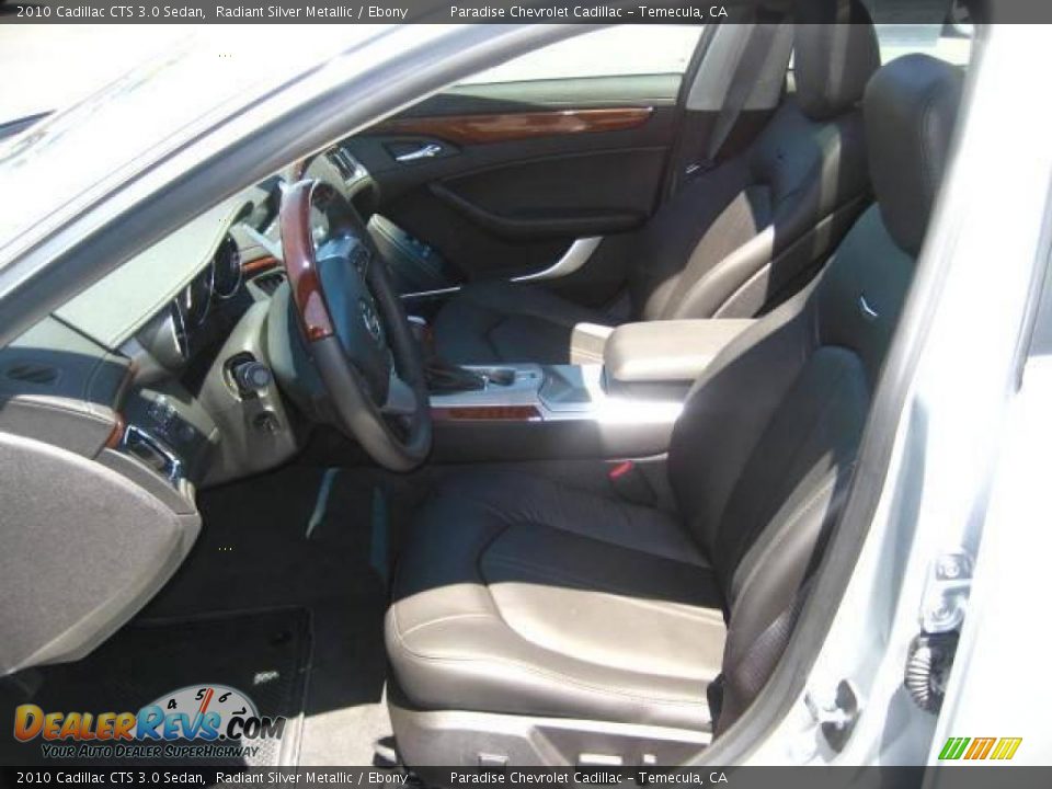 2010 Cadillac CTS 3.0 Sedan Radiant Silver Metallic / Ebony Photo #16
