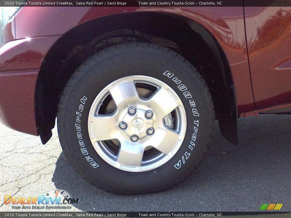 2010 Toyota Tundra Limited CrewMax Salsa Red Pearl / Sand Beige Photo #3