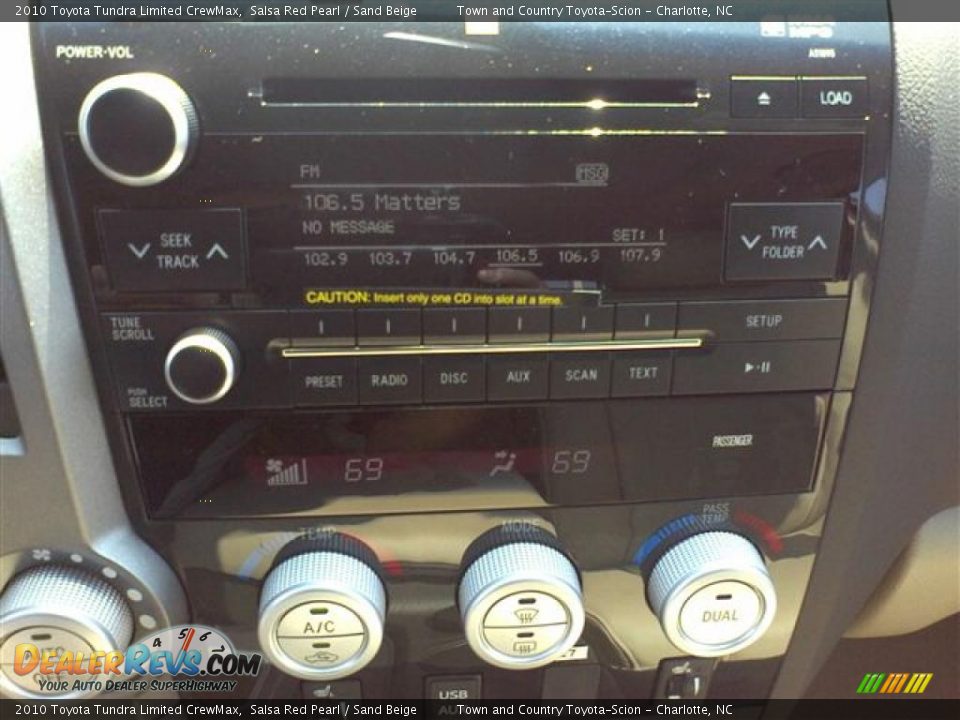 2010 Toyota Tundra Limited CrewMax Salsa Red Pearl / Sand Beige Photo #8