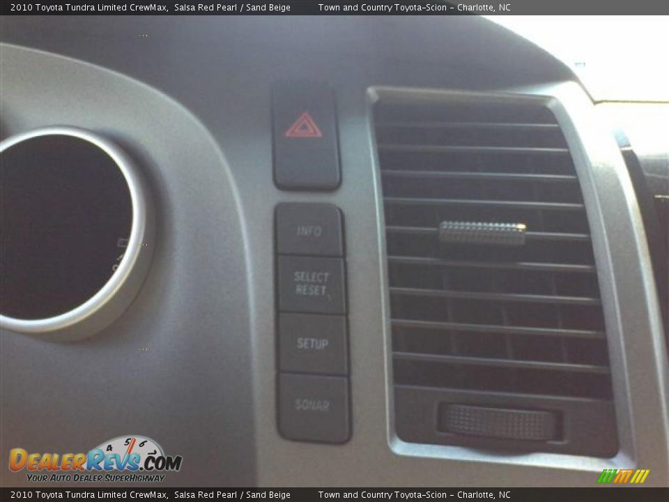 2010 Toyota Tundra Limited CrewMax Salsa Red Pearl / Sand Beige Photo #12