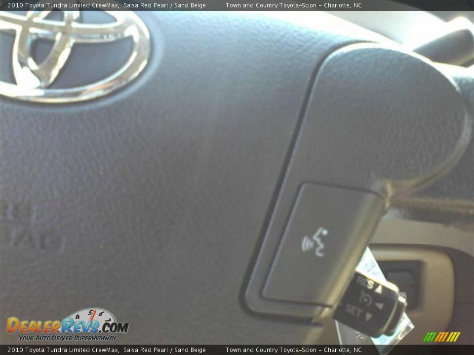 2010 Toyota Tundra Limited CrewMax Salsa Red Pearl / Sand Beige Photo #15