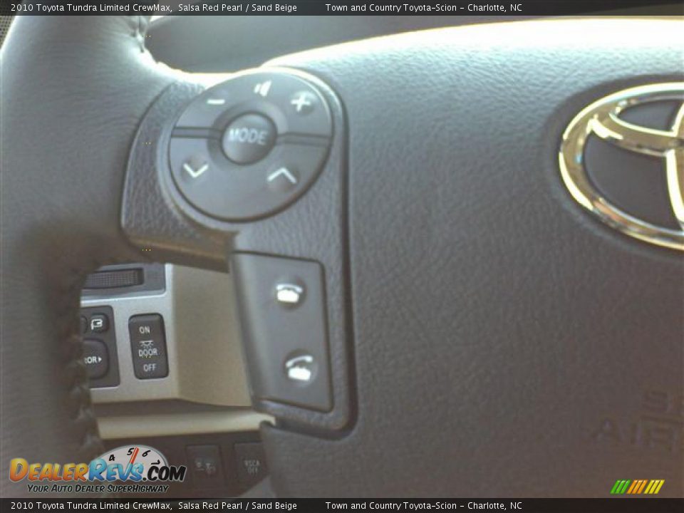 2010 Toyota Tundra Limited CrewMax Salsa Red Pearl / Sand Beige Photo #16