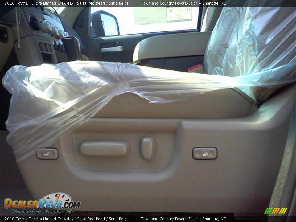 2010 Toyota Tundra Limited CrewMax Salsa Red Pearl / Sand Beige Photo #21
