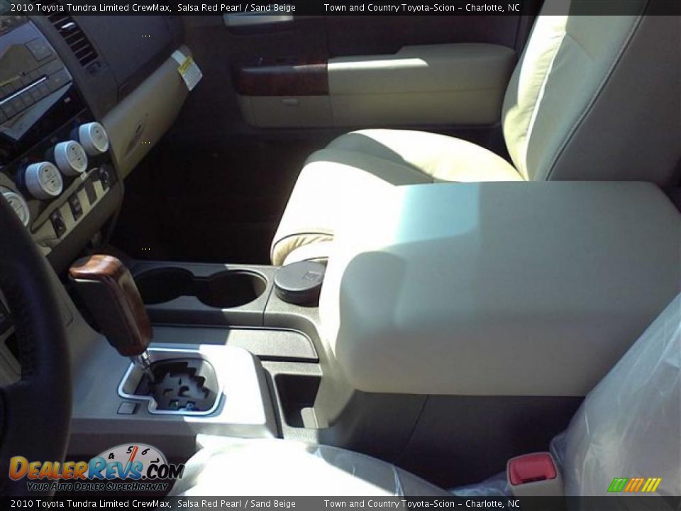 2010 Toyota Tundra Limited CrewMax Salsa Red Pearl / Sand Beige Photo #22