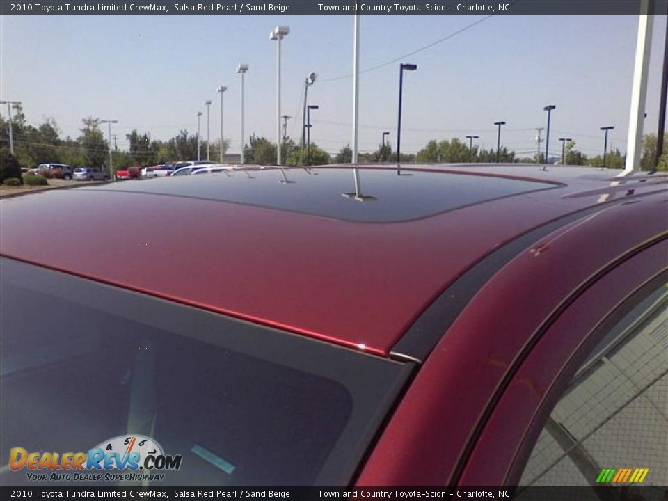 2010 Toyota Tundra Limited CrewMax Salsa Red Pearl / Sand Beige Photo #23