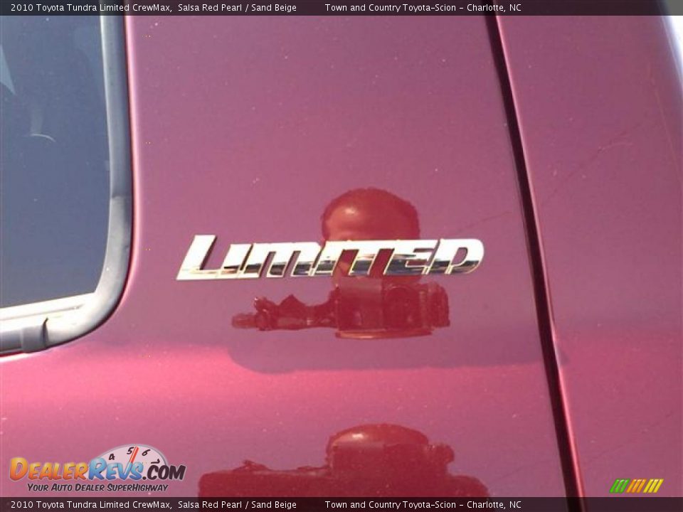 2010 Toyota Tundra Limited CrewMax Salsa Red Pearl / Sand Beige Photo #26