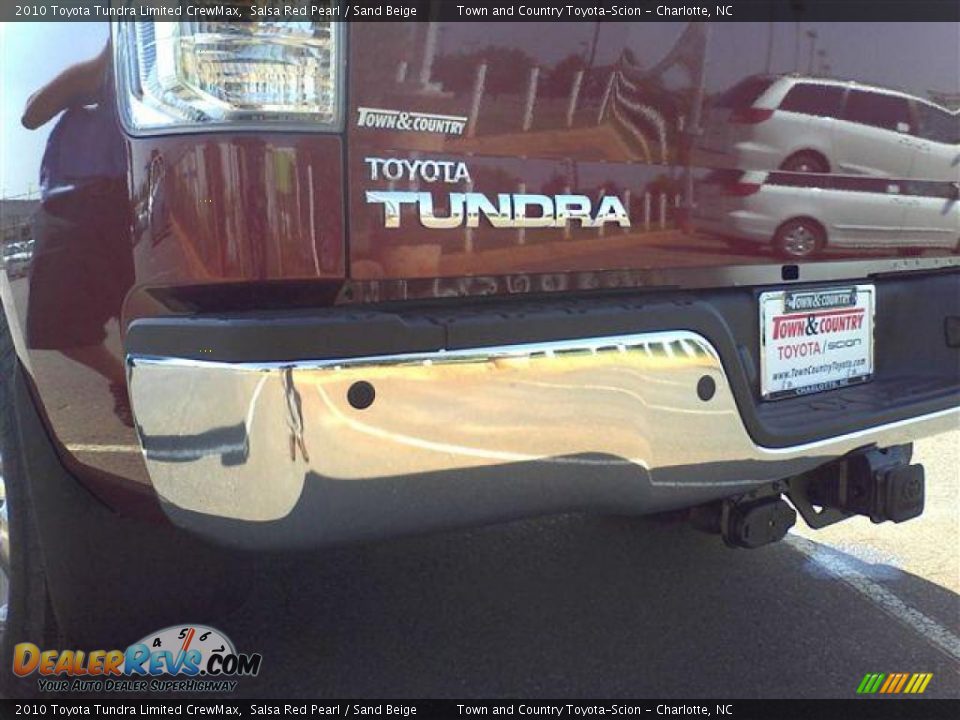 2010 Toyota Tundra Limited CrewMax Salsa Red Pearl / Sand Beige Photo #28