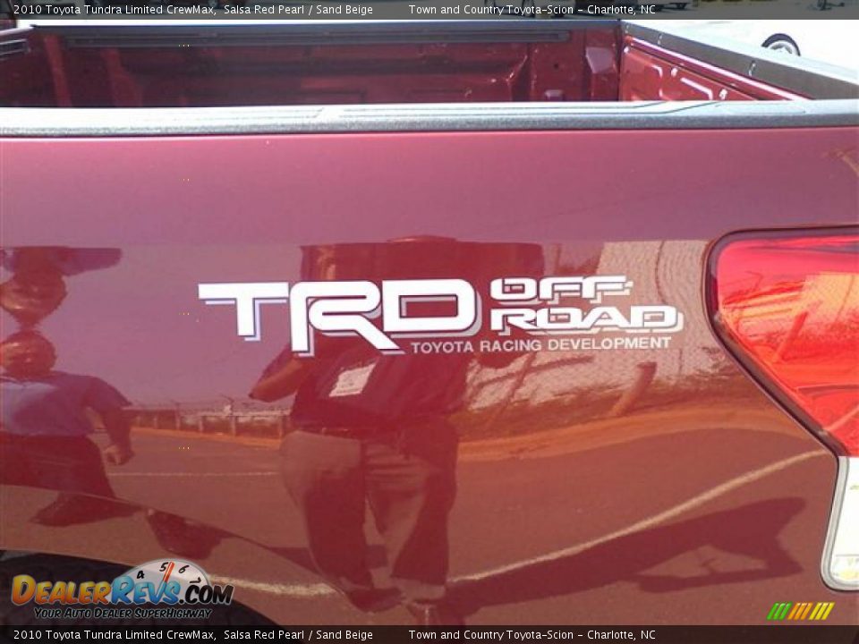 2010 Toyota Tundra Limited CrewMax Salsa Red Pearl / Sand Beige Photo #29