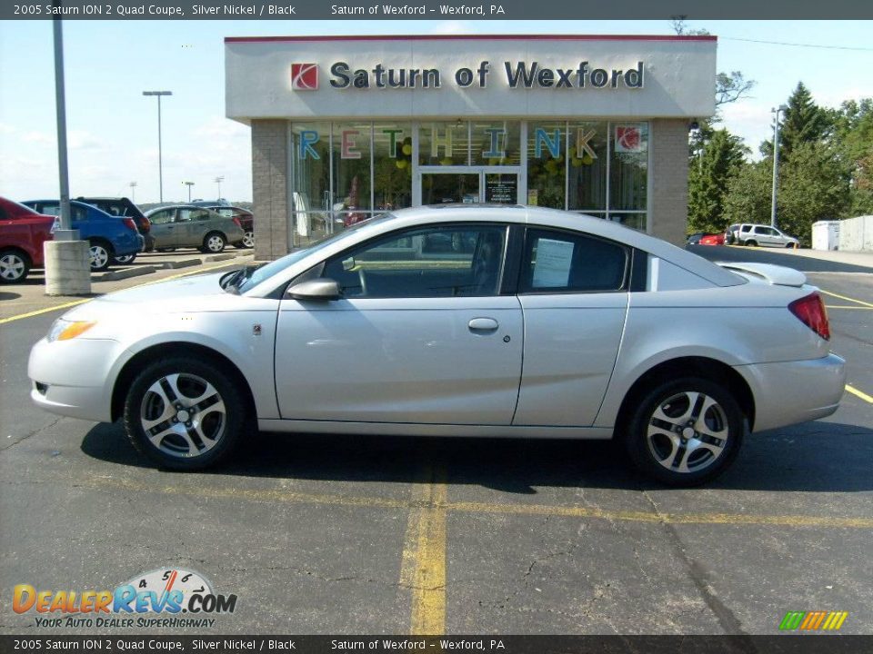 2005 Saturn ION 2 Quad Coupe Silver Nickel / Black Photo #1