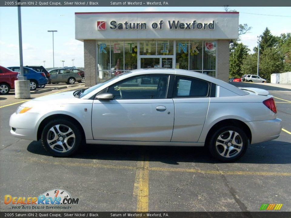 2005 Saturn ION 2 Quad Coupe Silver Nickel / Black Photo #1