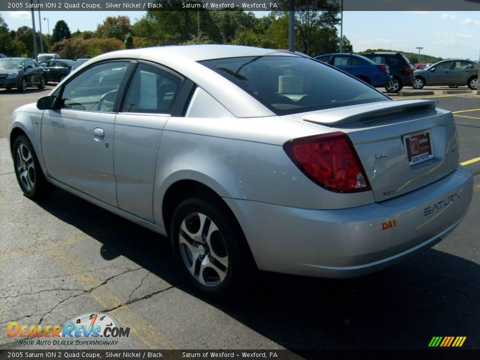 2005 Saturn ION 2 Quad Coupe Silver Nickel / Black Photo #2