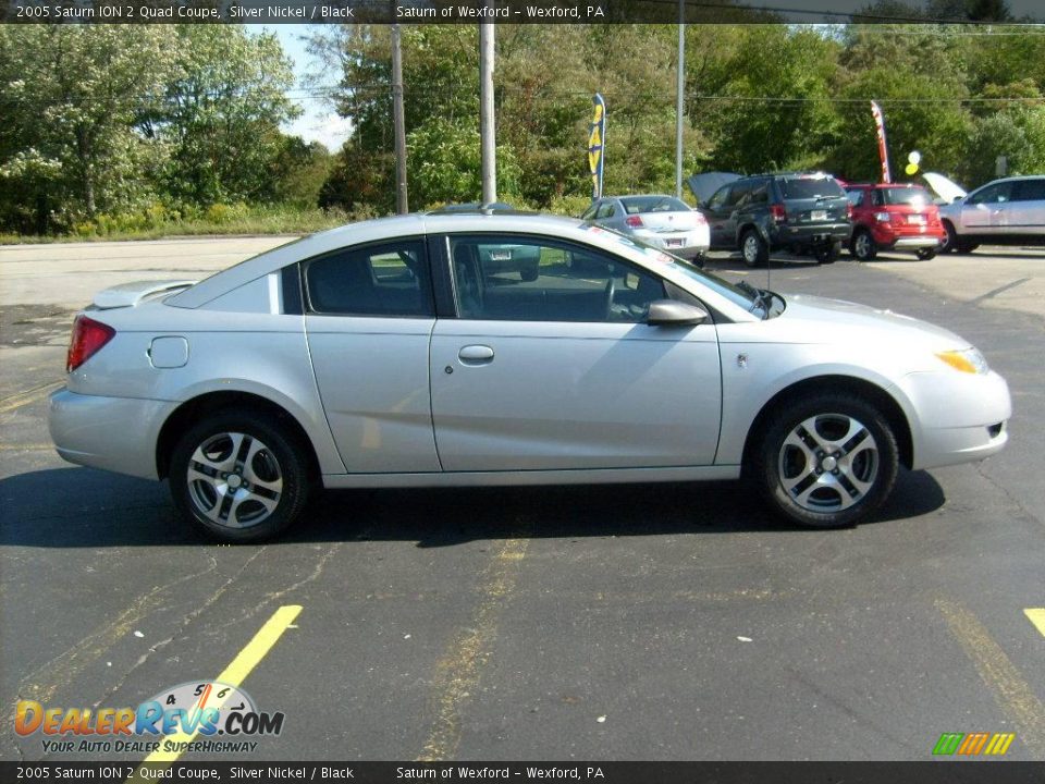 2005 Saturn ION 2 Quad Coupe Silver Nickel / Black Photo #5