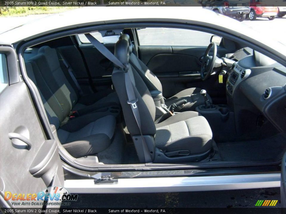 2005 Saturn ION 2 Quad Coupe Silver Nickel / Black Photo #17