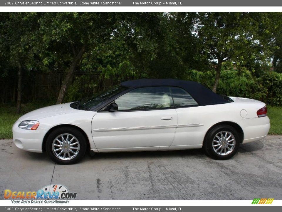 2002 Chrysler Sebring Limited Convertible Stone White / Sandstone Photo #4