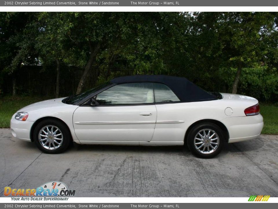 2002 Chrysler Sebring Limited Convertible Stone White / Sandstone Photo #5