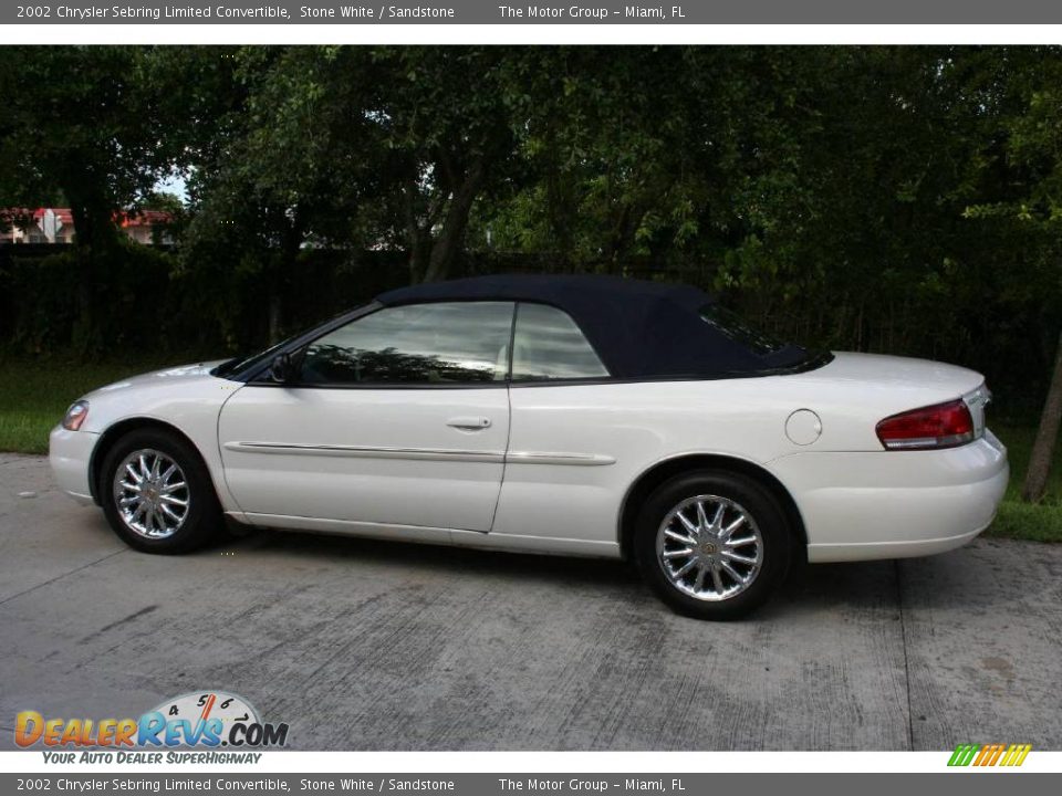 2002 Chrysler Sebring Limited Convertible Stone White / Sandstone Photo #6