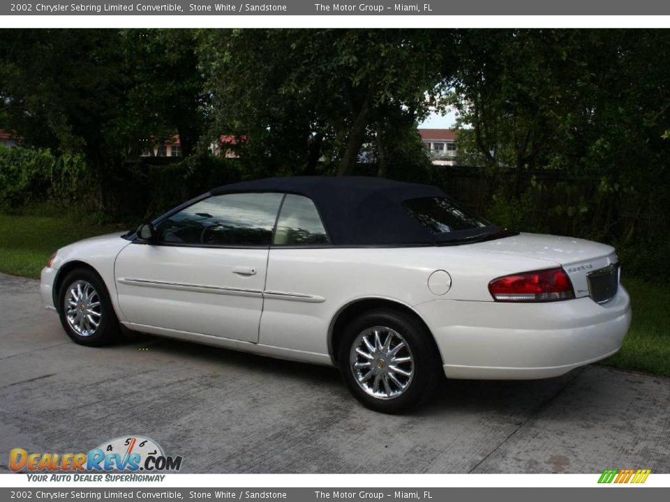 2002 Chrysler Sebring Limited Convertible Stone White / Sandstone Photo #7