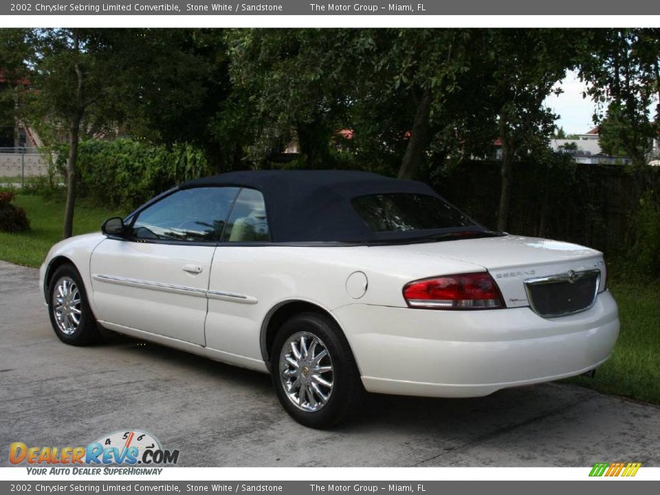 2002 Chrysler Sebring Limited Convertible Stone White / Sandstone Photo #8