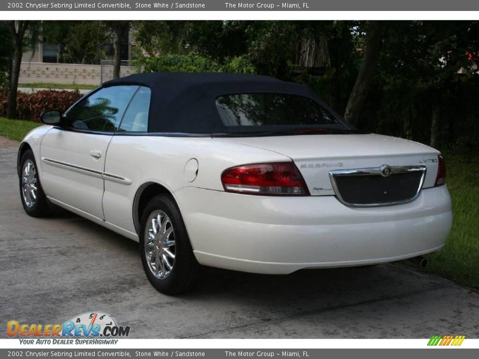 2002 Chrysler Sebring Limited Convertible Stone White / Sandstone Photo #9