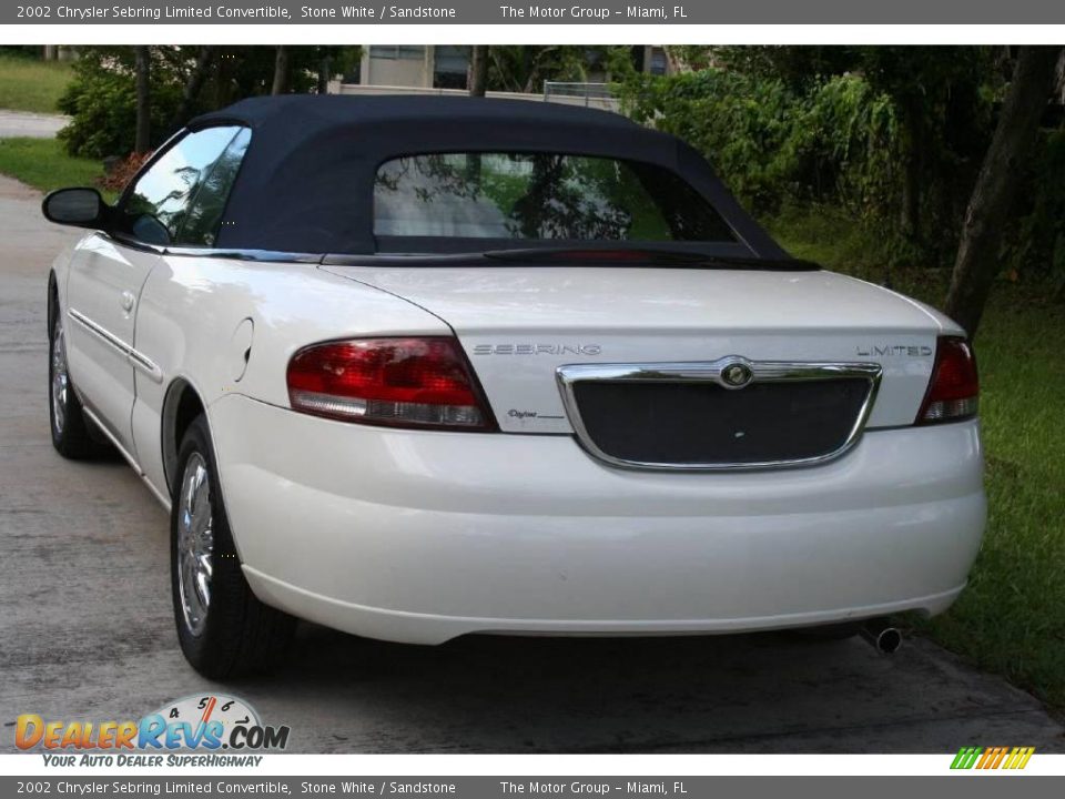 2002 Chrysler Sebring Limited Convertible Stone White / Sandstone Photo #10