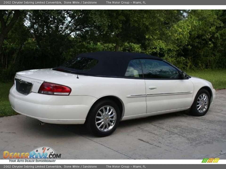 2002 Chrysler Sebring Limited Convertible Stone White / Sandstone Photo #12
