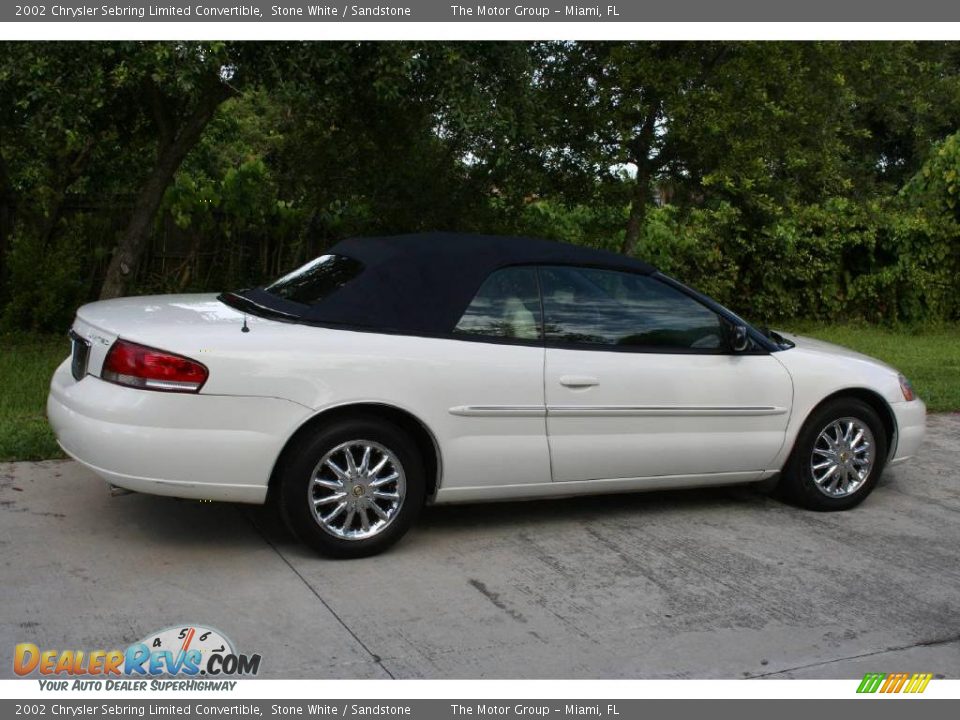 2002 Chrysler Sebring Limited Convertible Stone White / Sandstone Photo #13