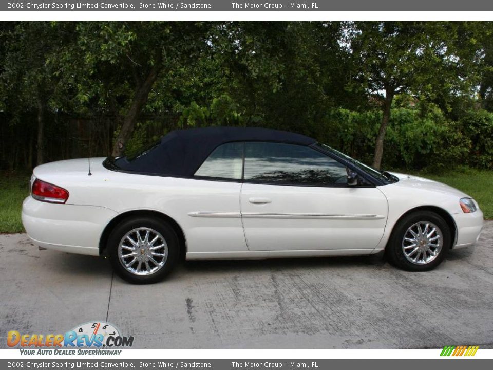 2002 Chrysler Sebring Limited Convertible Stone White / Sandstone Photo #14