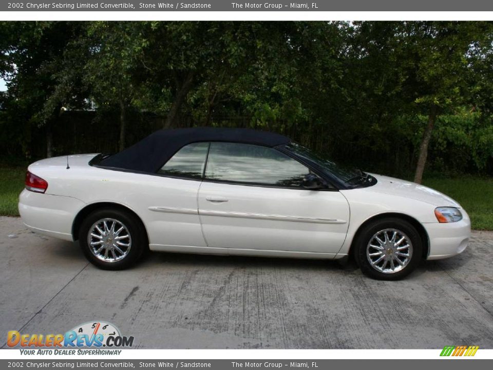 2002 Chrysler Sebring Limited Convertible Stone White / Sandstone Photo #15