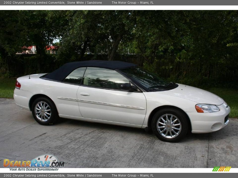 2002 Chrysler Sebring Limited Convertible Stone White / Sandstone Photo #16