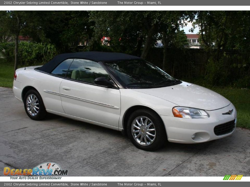 2002 Chrysler Sebring Limited Convertible Stone White / Sandstone Photo #17