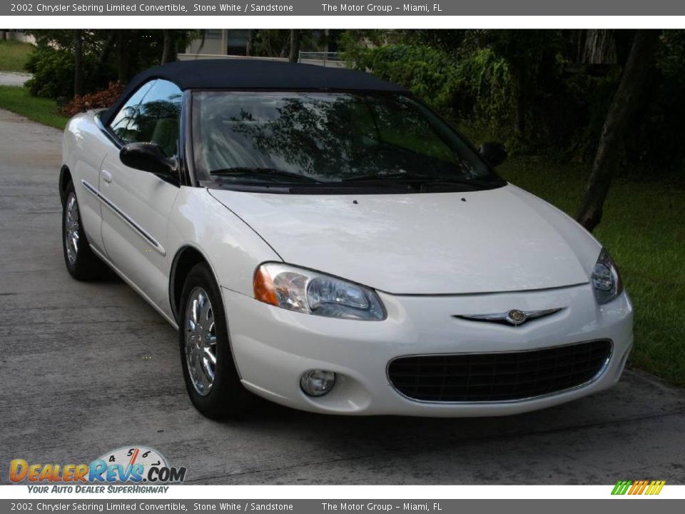 2002 Chrysler Sebring Limited Convertible Stone White / Sandstone Photo #19