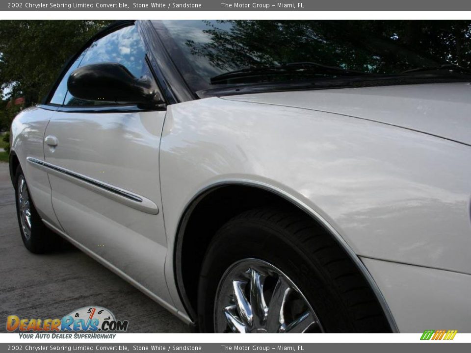 2002 Chrysler Sebring Limited Convertible Stone White / Sandstone Photo #21