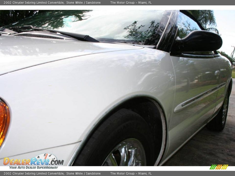 2002 Chrysler Sebring Limited Convertible Stone White / Sandstone Photo #22