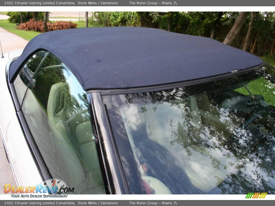 2002 Chrysler Sebring Limited Convertible Stone White / Sandstone Photo #23