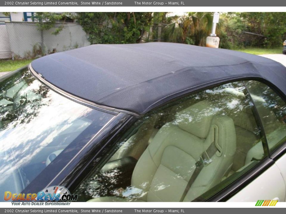 2002 Chrysler Sebring Limited Convertible Stone White / Sandstone Photo #24