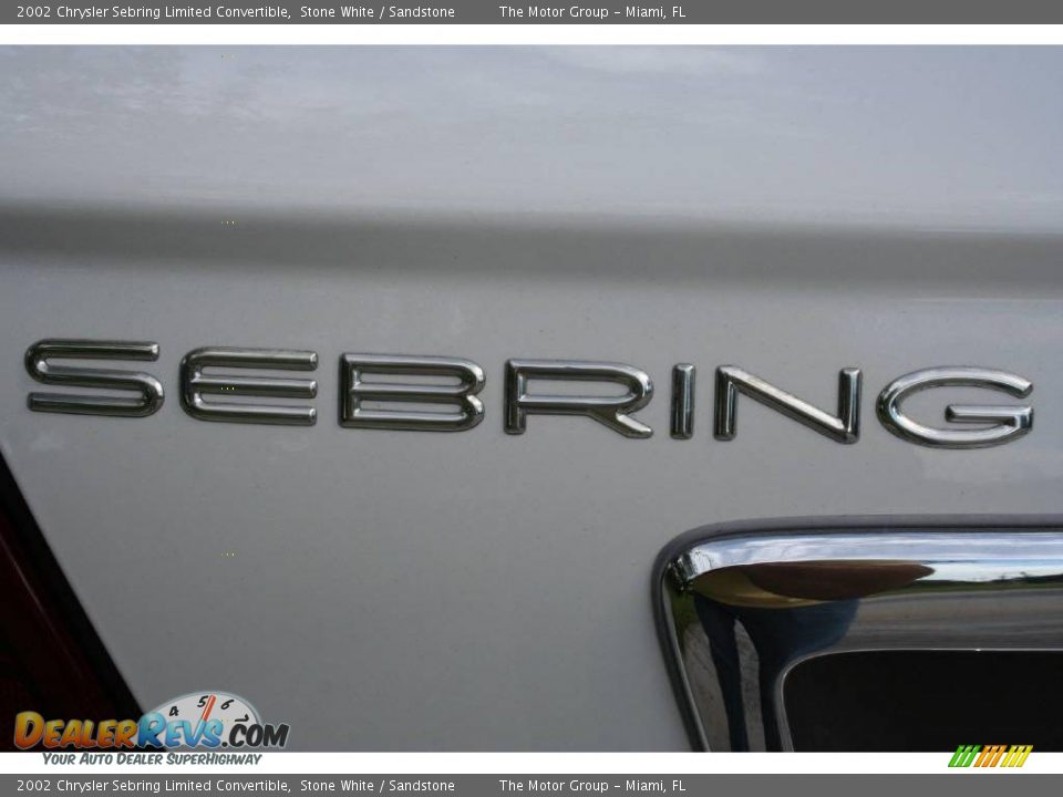 2002 Chrysler Sebring Limited Convertible Stone White / Sandstone Photo #29