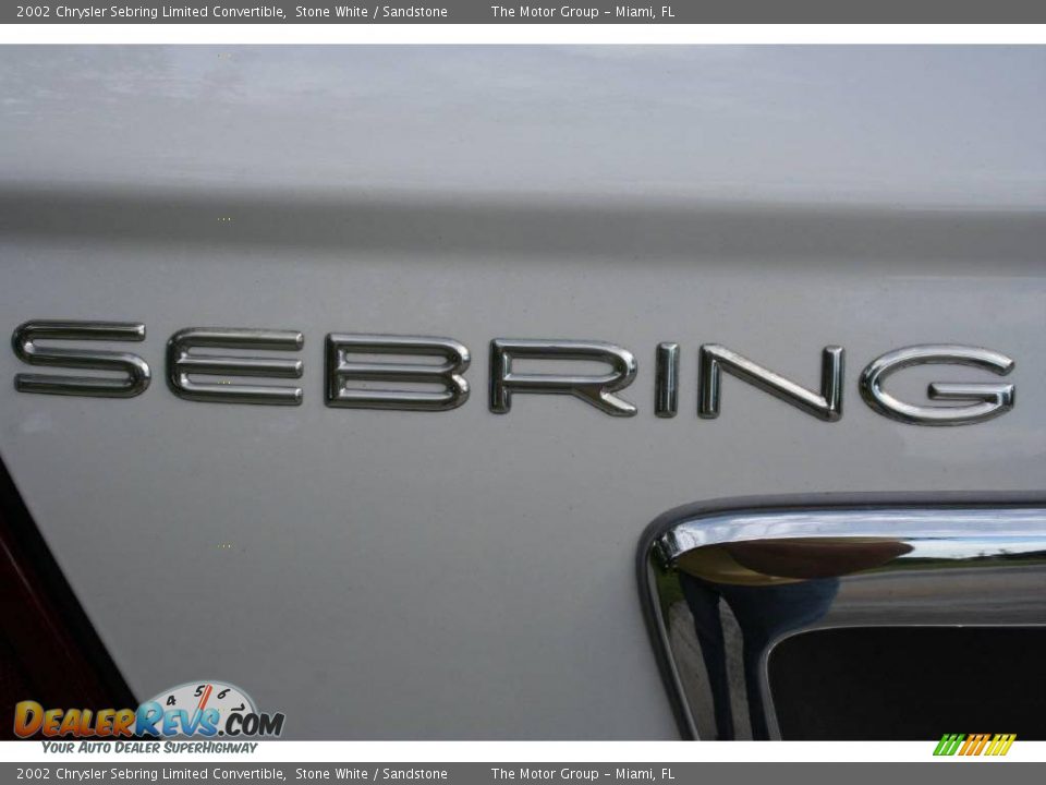 2002 Chrysler Sebring Limited Convertible Stone White / Sandstone Photo #30
