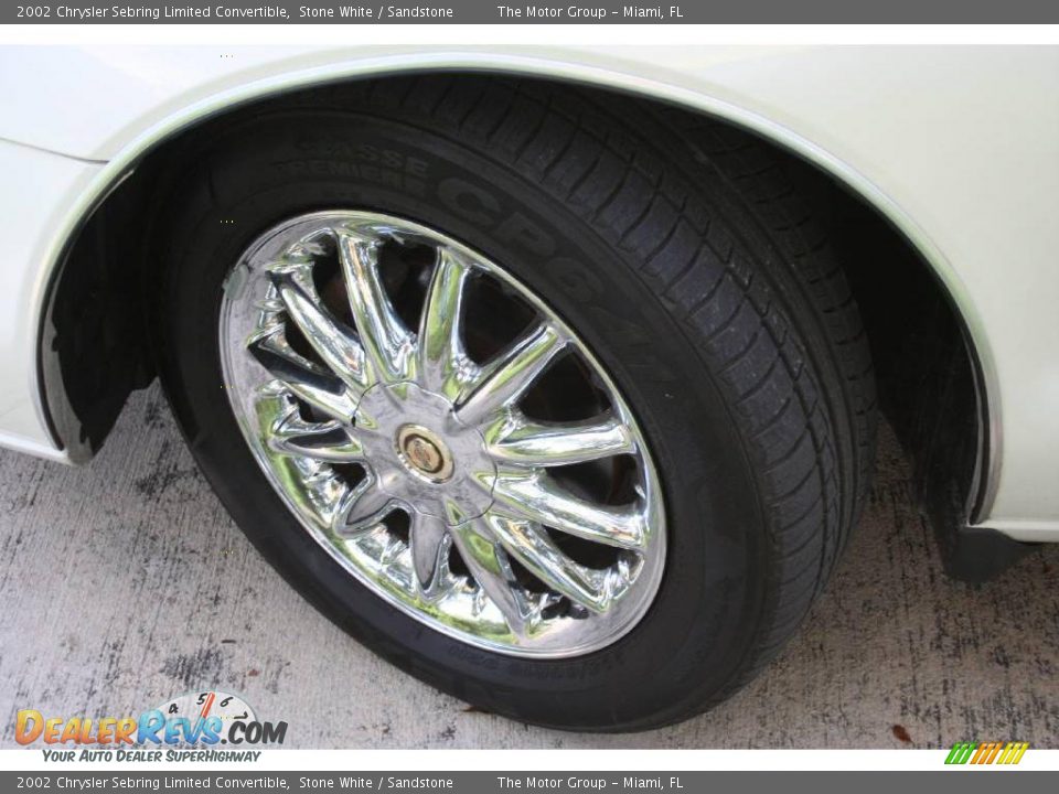 2002 Chrysler Sebring Limited Convertible Stone White / Sandstone Photo #31